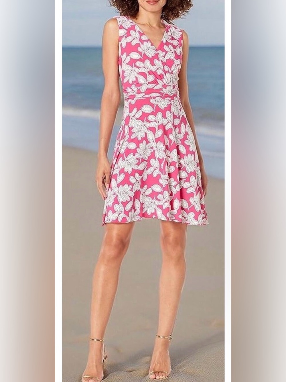 Tommy Hilfiger Signature Sleeveless Fit and Flare Dress Size 8P NWT